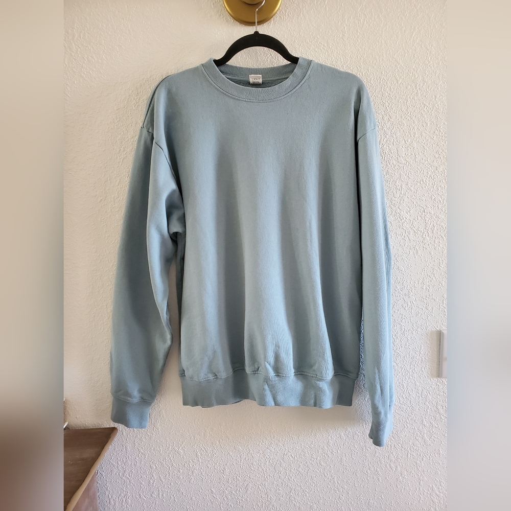SPORTY AND RICH PRINCETON CREWNECK BLUEBELL Size small